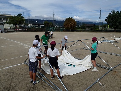 運動会準備