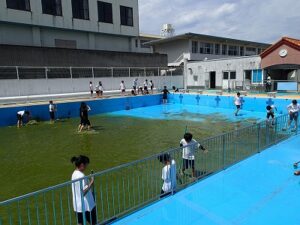４～６年 プール清掃
