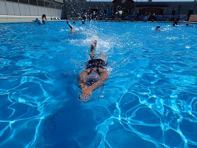 プール水泳 最終日