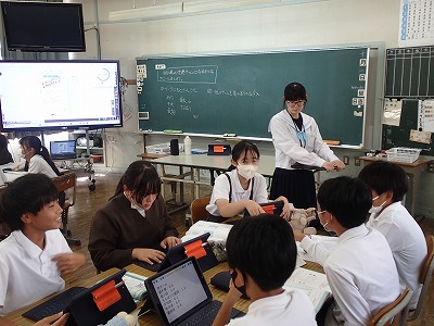 職場体験（粉中生）