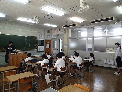 職場体験（粉中生）