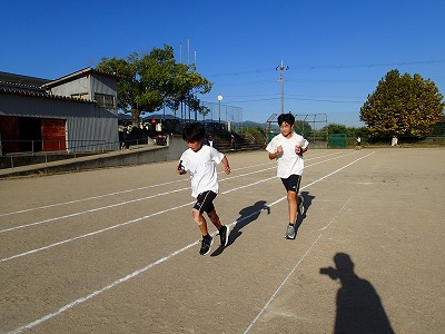 ６年 陸上競技大会に向けての練習