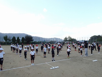 運動会全体練習スタート