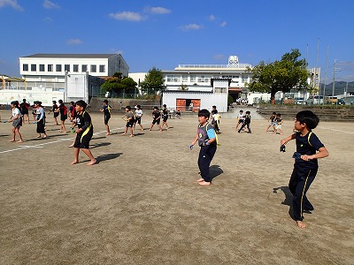 運動会前日練習