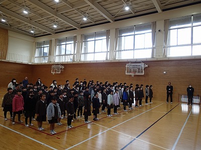 ３学期始業式・校外児童会