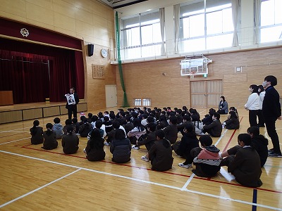 ３学期始業式・校外児童会