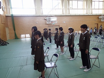 卒業式全体練習