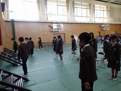 卒業式全体練習