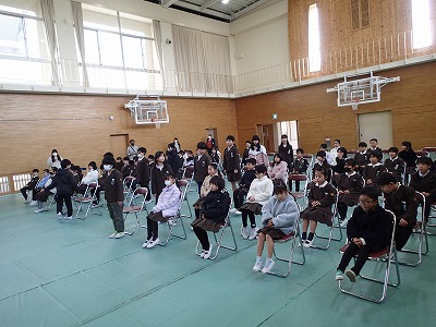 卒業式全体練習