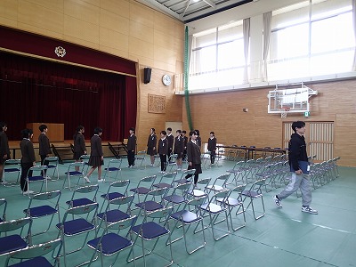 卒業式全体練習