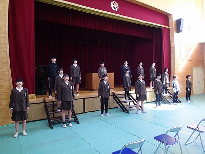 ６年 卒業式歌練習