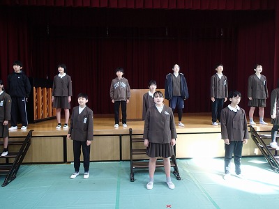 ６年 卒業式歌練習