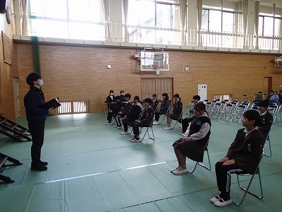 卒業式全体練習