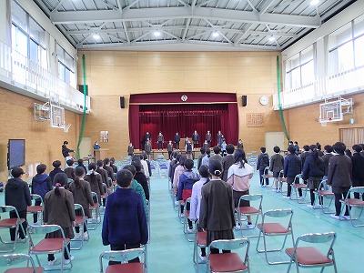 卒業式全体練習