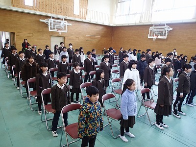 卒業式全体練習