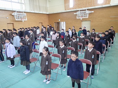 卒業式全体練習