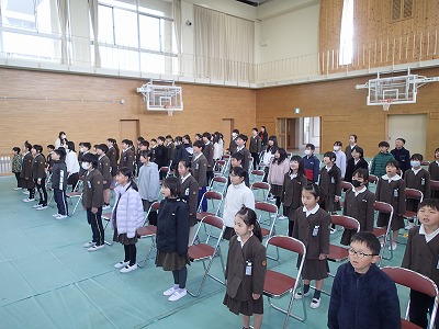 卒業式全体練習