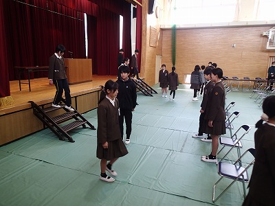 卒業式全体練習