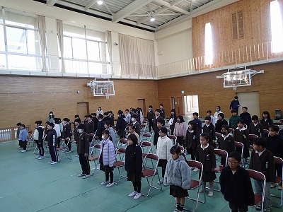 卒業式全体練習