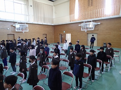 卒業式全体練習