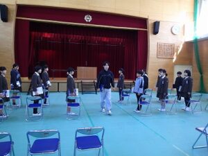 卒業式全体練習