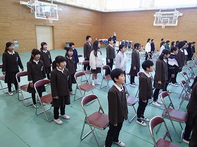 卒業式全体練習