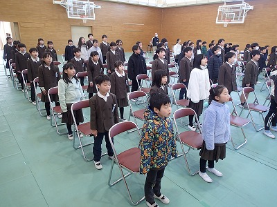 卒業式全体練習