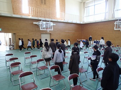 卒業式全体練習