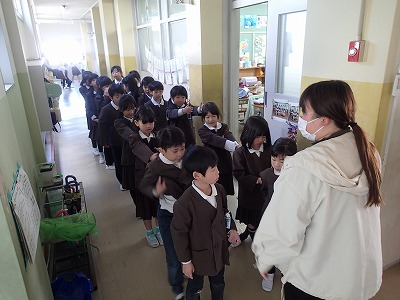 １・２年 卒業式練習