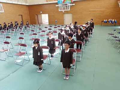 １・２年 卒業式練習