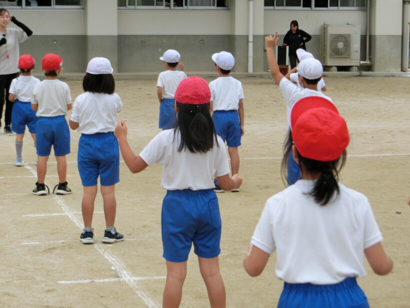 運動会に向けて練習を頑張っています