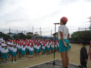 運動会予行練習