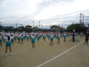 運動会予行練習