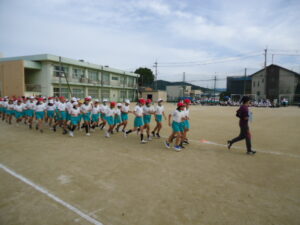 運動会予行練習