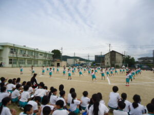 運動会予行練習
