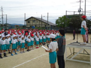 運動会予行練習