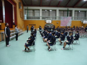 卒業式予行練習