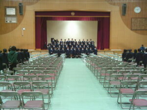 卒業式予行練習