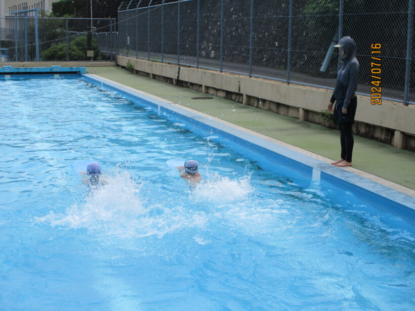 １学期最後の水泳授業