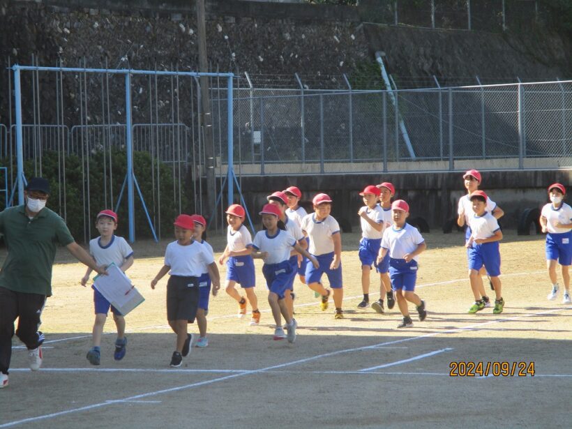 運動会の予行練習１日目