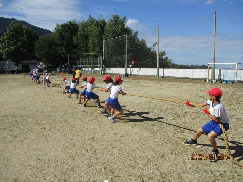 運動会の予行練習１日目