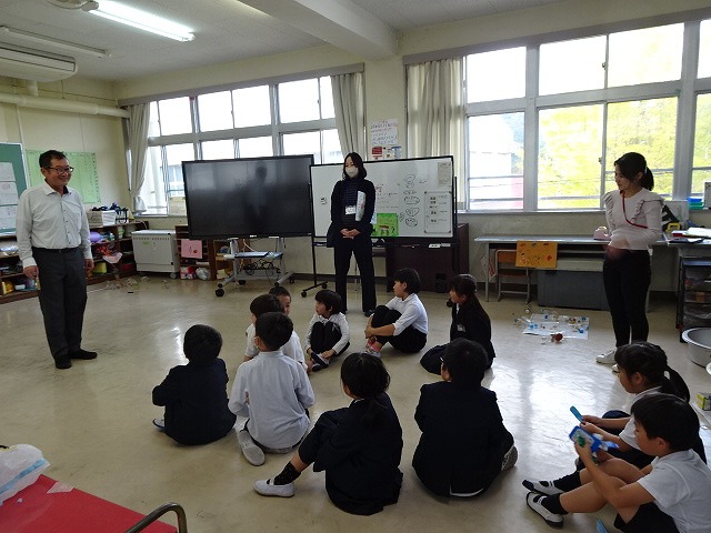 上名手小学校との交流（２年生）