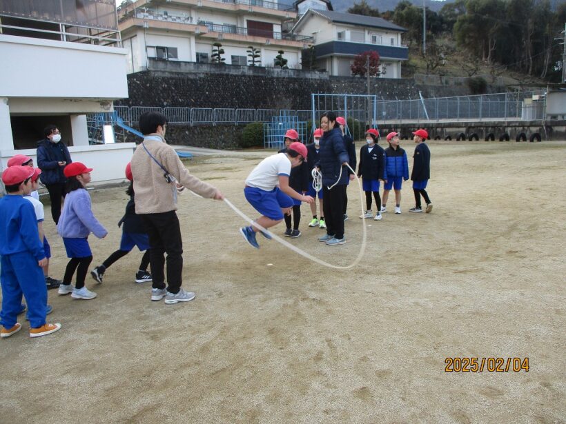 朝の全校体育