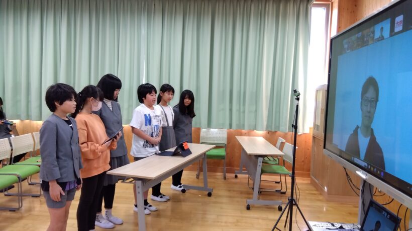 「プロフェッショナルをすべての学校に」遠隔授業体験（５・６年）