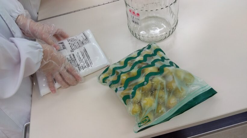 梅ジュースの準備（5年）