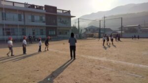 ドッチボールラリー（朝トレ）