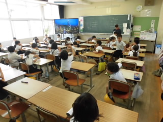 8/26　今日の田中小（２学期始業式）