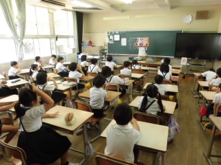 8/26　今日の田中小（２学期始業式）