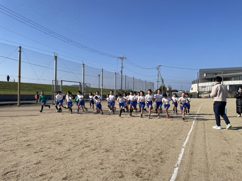 11/27　今日の田中小（校内マラソン大会）