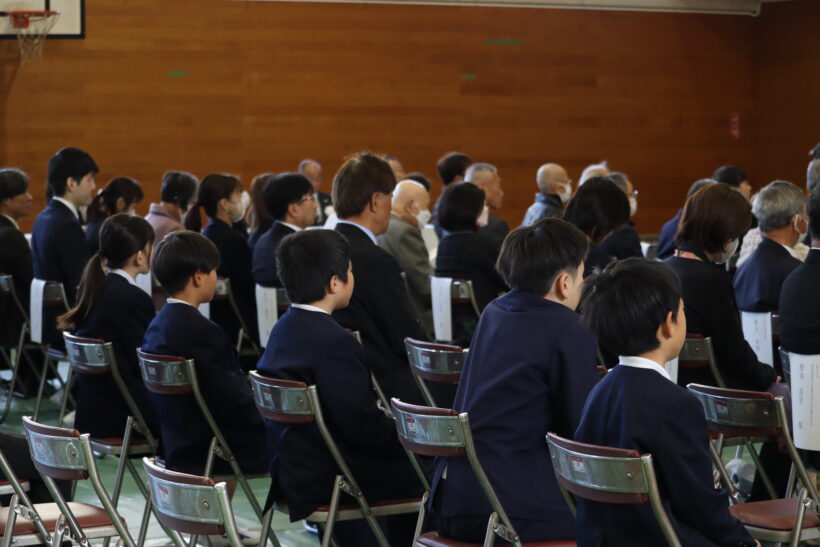 12/20　今日の田中小（新校舎竣工式）